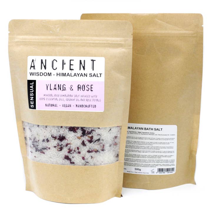 Himalayan Bath Salt Blend - Ylang & Rose - 500g