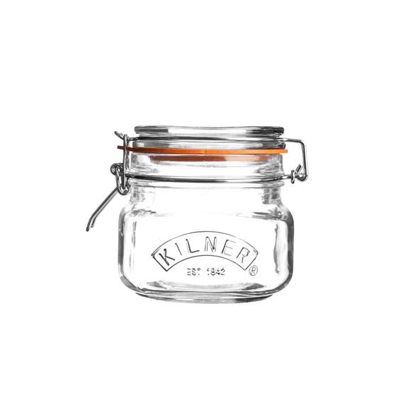 Clip Top Square Jar - 0.5L