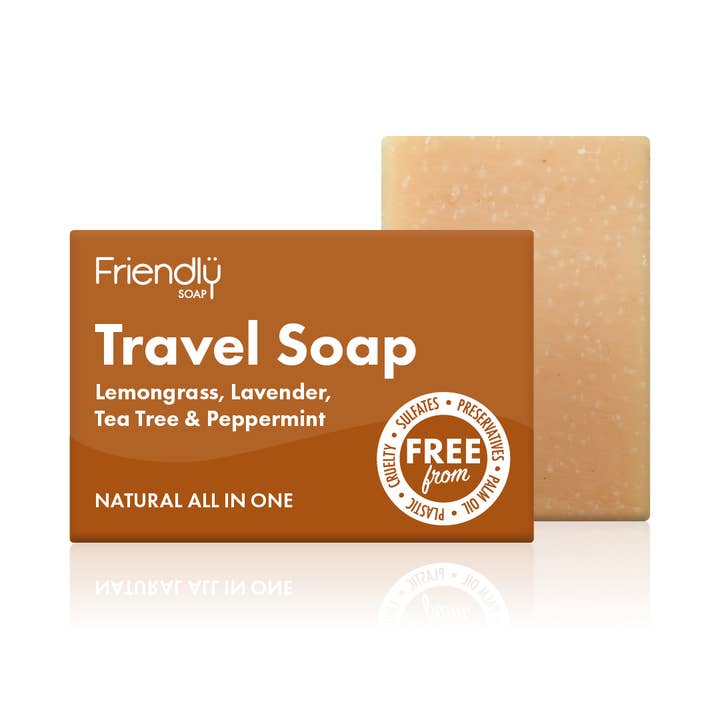 Travel Soap - Lemongrass, Lavender, Tea Tree & Peppermint - 110g