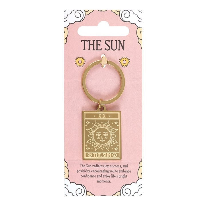 The Sun Vintage Tarot Card Keyring