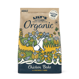 Org Chicken with Vegetable Bake Dry Dog Food - 1kg