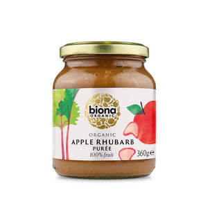 Org Apple & Rhubarb Puree - 360g