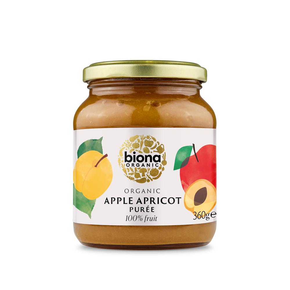 Org Apple & Apricot Puree - 360g