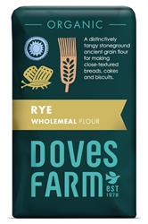 Org Wholemeal Rye Flour - 1kg Bag