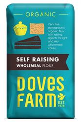 Org Self Raising Wholemeal Flour - 1kg Bag