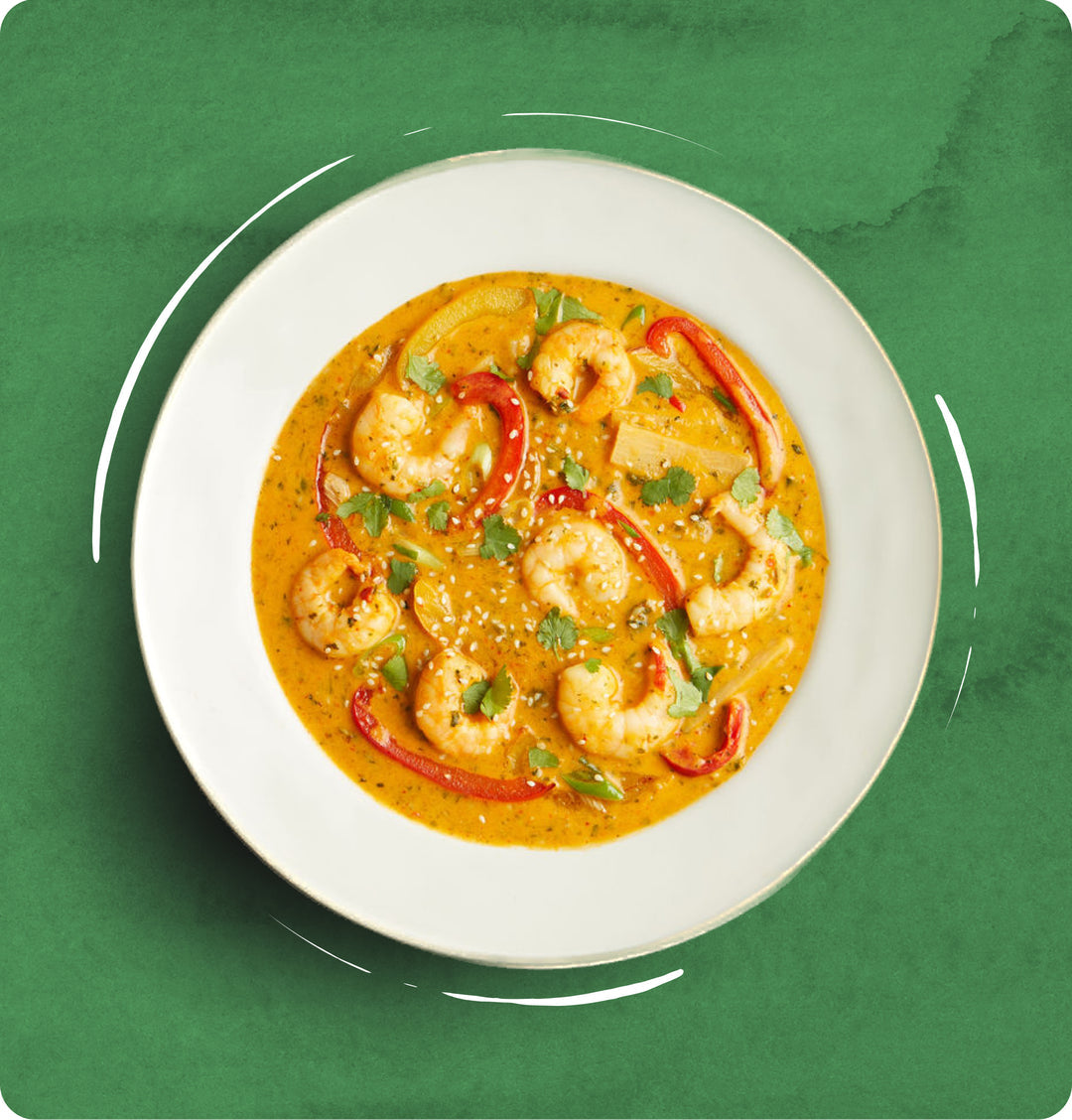 Thai Red King Prawn Curry - 1 person