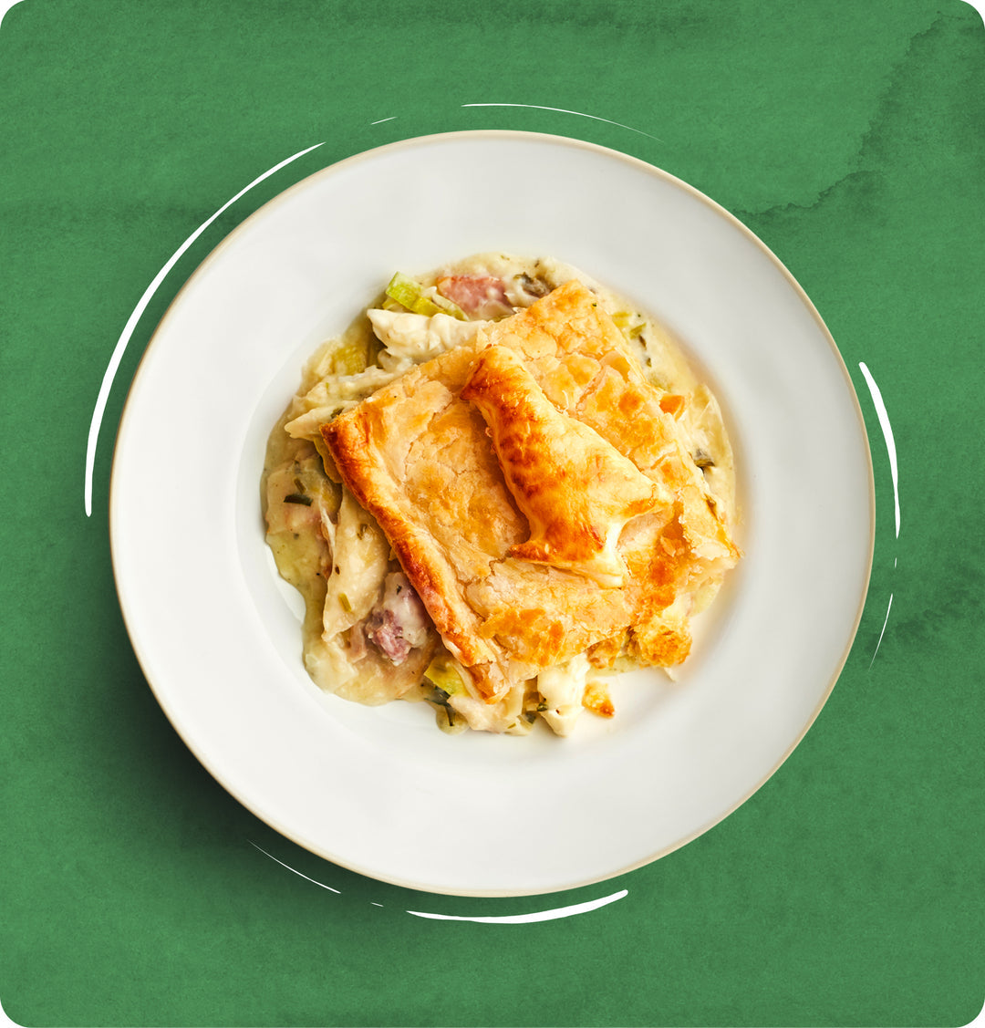 British Chicken, Leek & Bacon Pie - 2 person