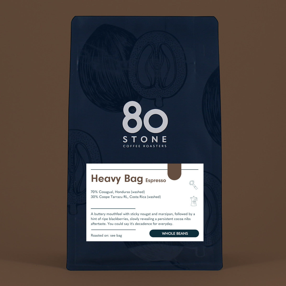 80 Stone Roasters Heavy Bag Seasonal Espresso Coffee