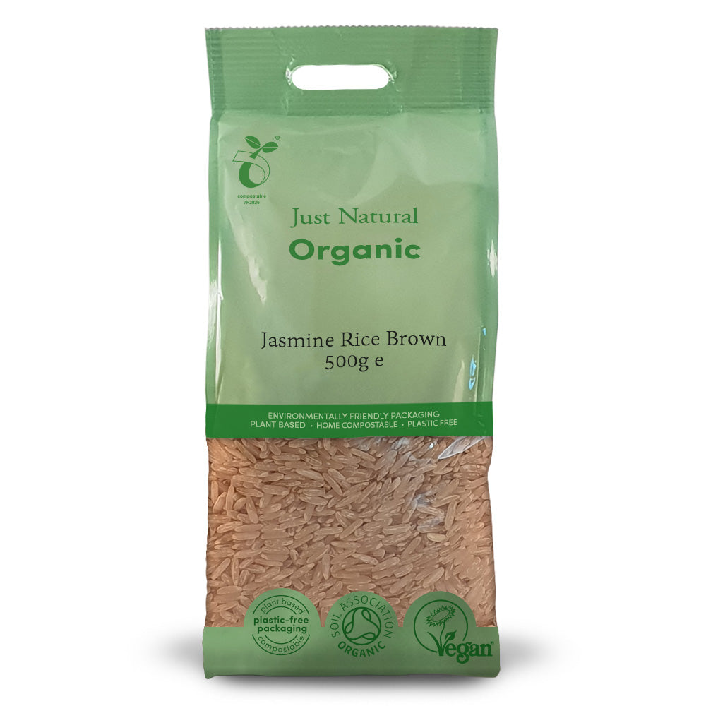 Org Jasmine Brown Rice - 500g Bag