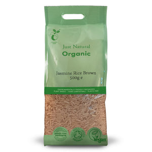 Org Jasmine Brown Rice - 500g Bag