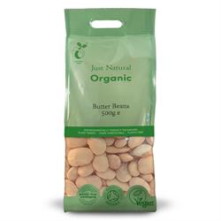 Org Butter Beans - 500g Bag