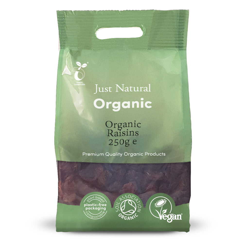 Org Thompson Seedless Raisins - 250g Bag