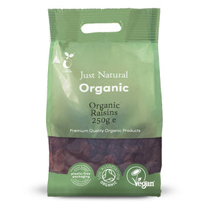 Org Thompson Seedless Raisins - 250g Bag