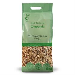 Org Tri-Colour Quinoa - 500g Bag