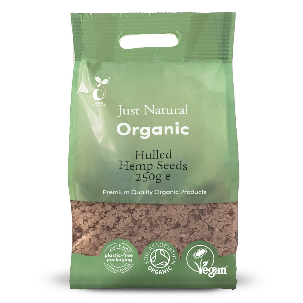 Org Hulled Hemp Seeds - 250g Bag