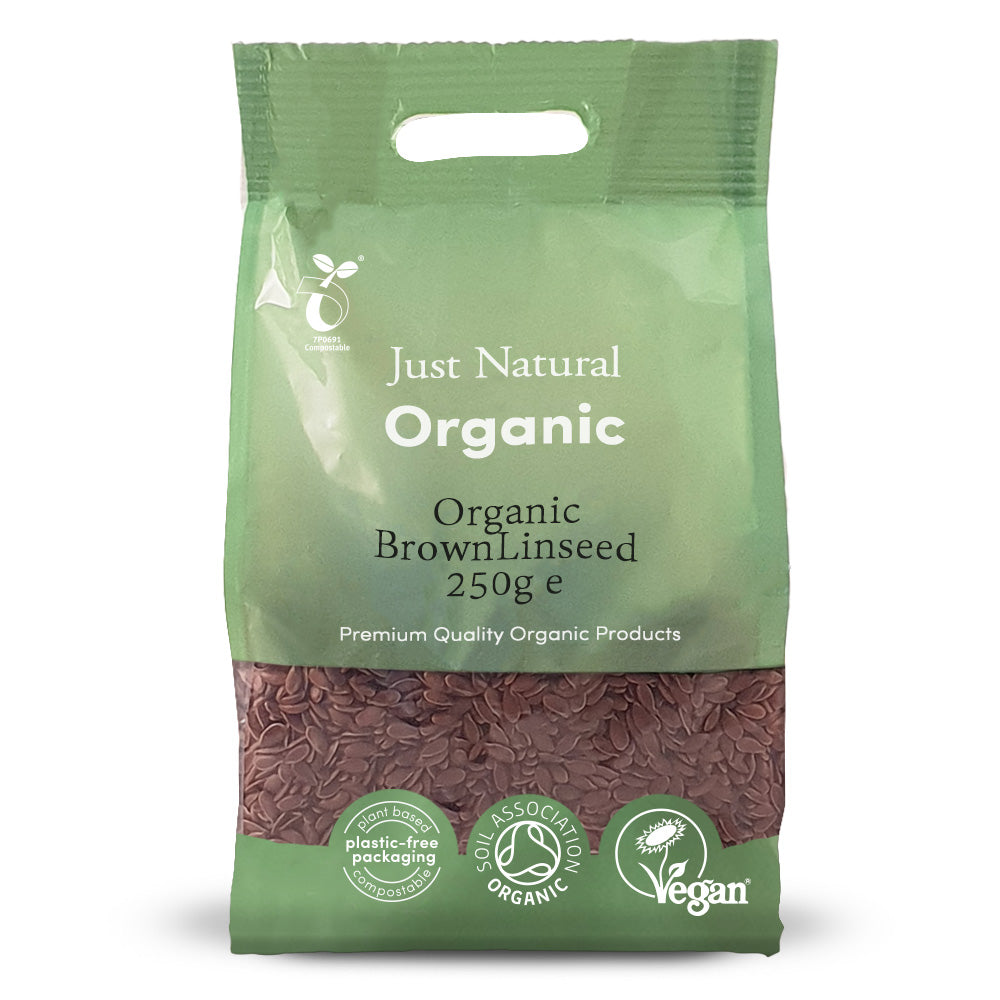 Org Brown Linseed - 250g Bag