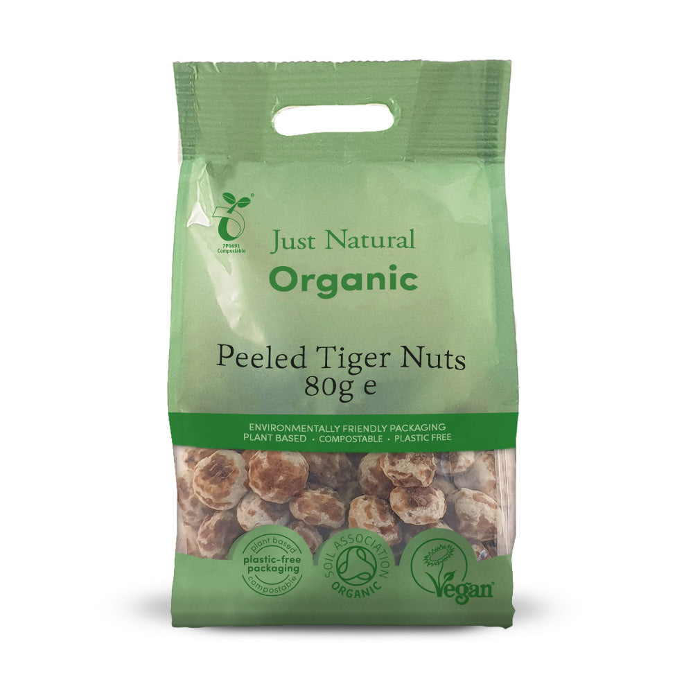 Org Peeled Tiger Nuts - 80g Bag