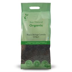 Org Black Beluga Lentils - 500g