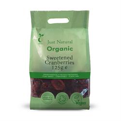 Org Sweetened Cranberries - 125g Bag