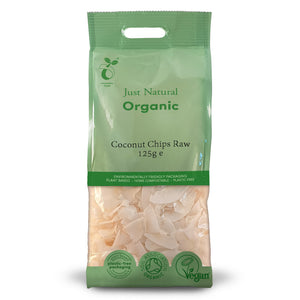 Org Raw Coconut Chips - 125g Bag