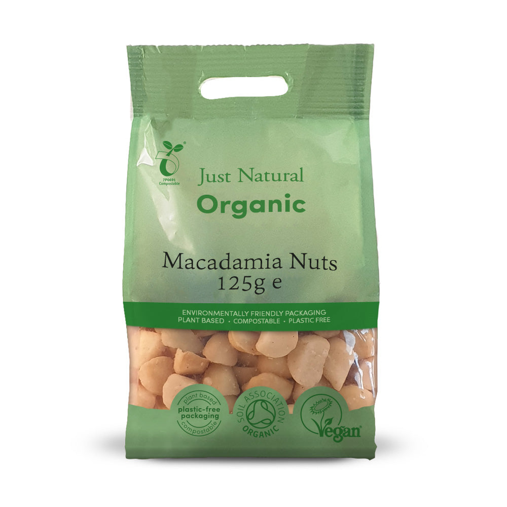Org Macadamia Nuts - 125g Bag