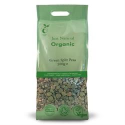 Org Green Split Peas - 500g Bag