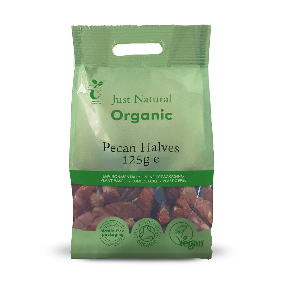 Org Pecan Halves - 125g Bag