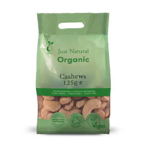 Org Cashews Whole - 125g