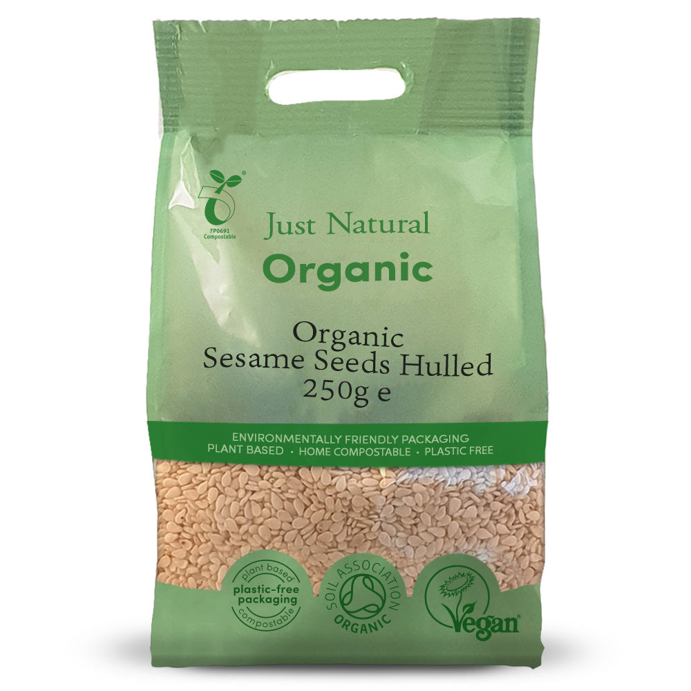 Org Hulled Sesame Seeds - 250g Bag