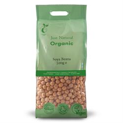 Org Soya Beans - 500g Bag