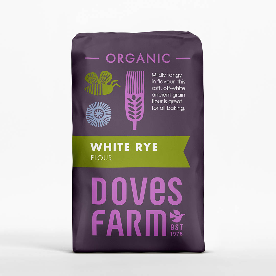 Org White Rye Flour - 1kg Bag