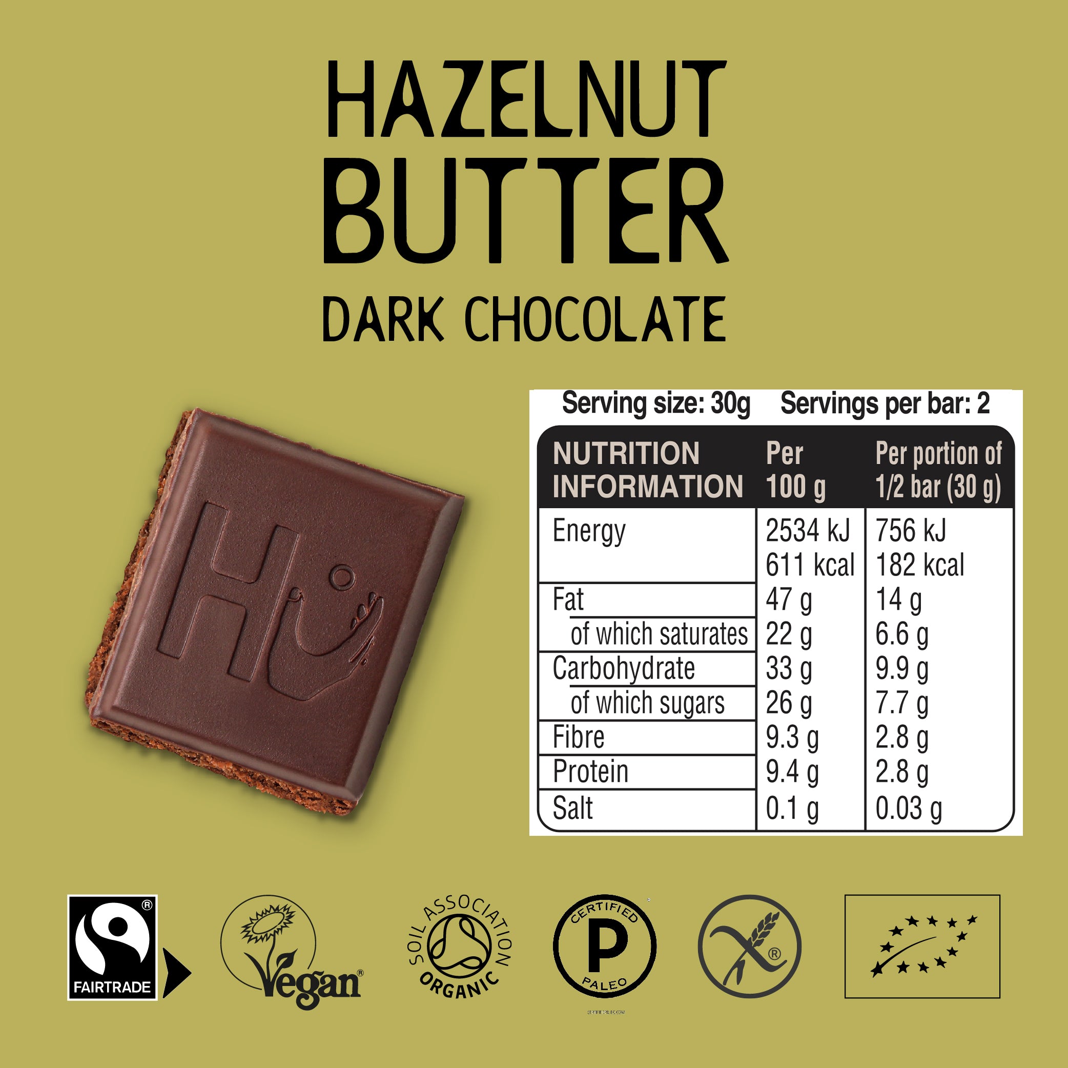 Hu Hazelnut Butter Dark Chocolate - 60g