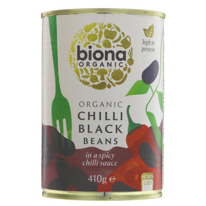 Org Vegan Chilli Black Beans - 410g