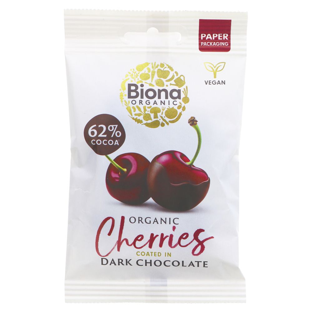 Org Biona Dark Chocolate Cherries - 45g