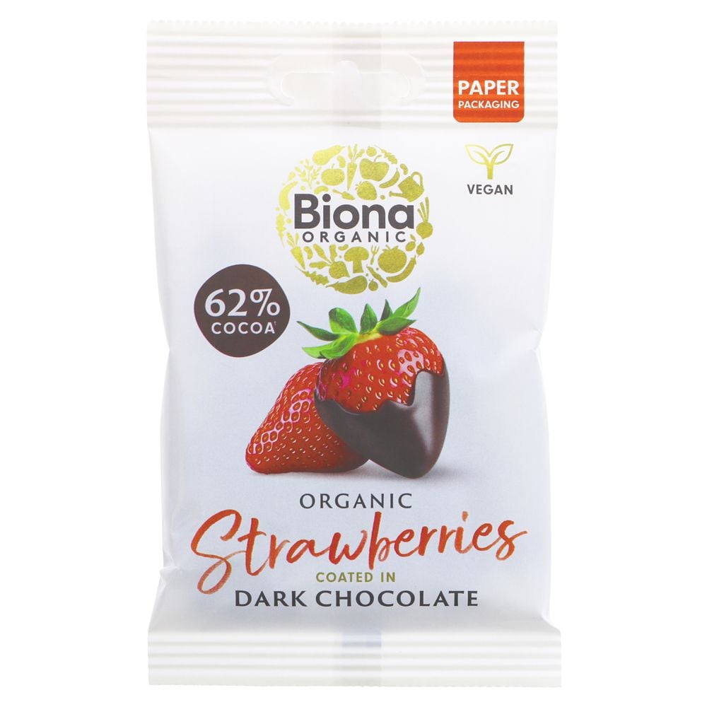 Org Biona Dark Strawberries - 45g