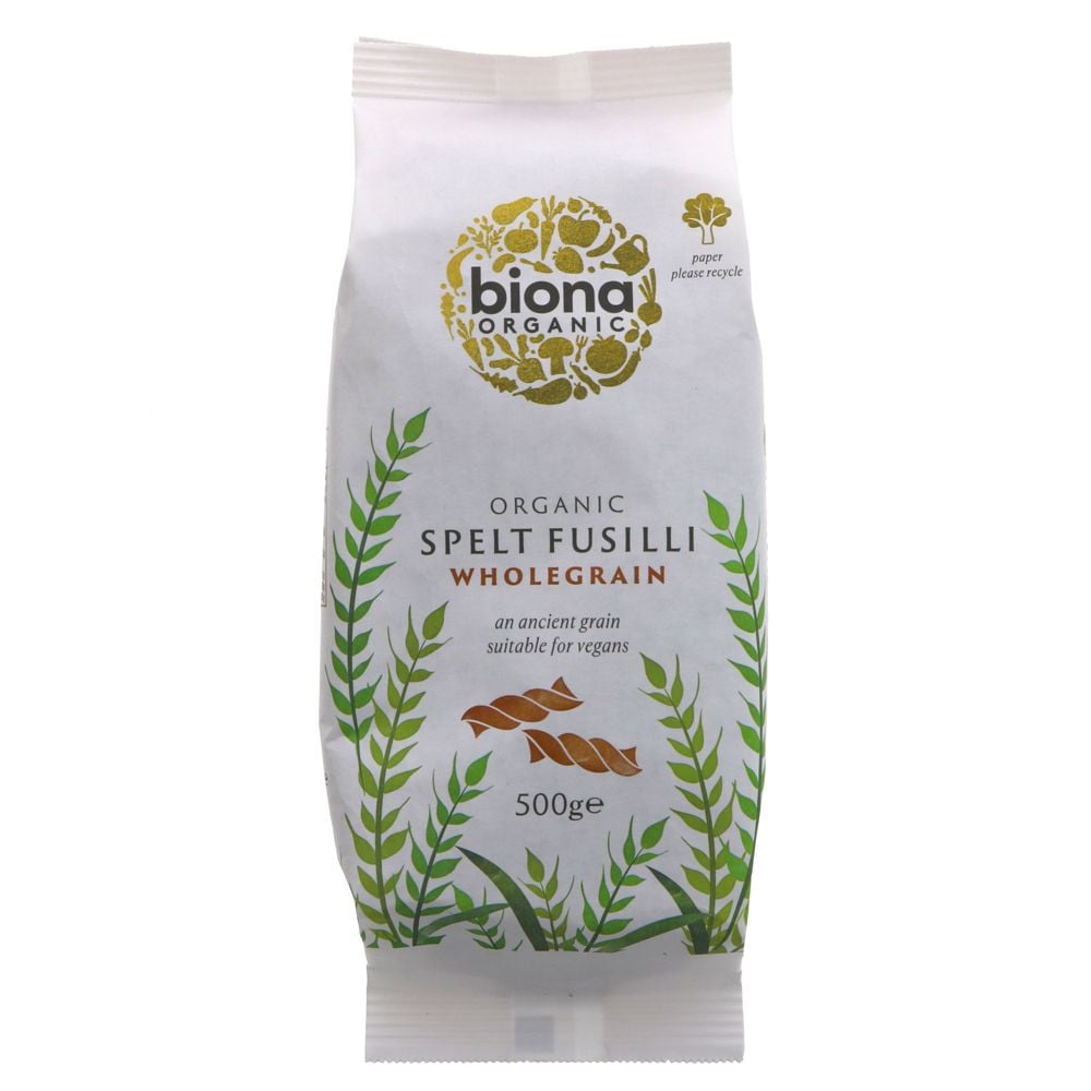 Org Wholegrain Spelt Fusilli - 500g