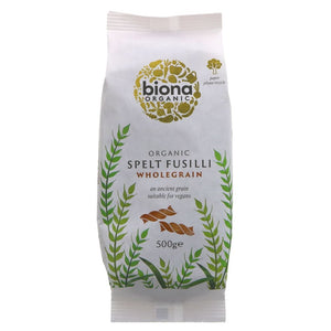 Org Wholegrain Spelt Fusilli - 500g