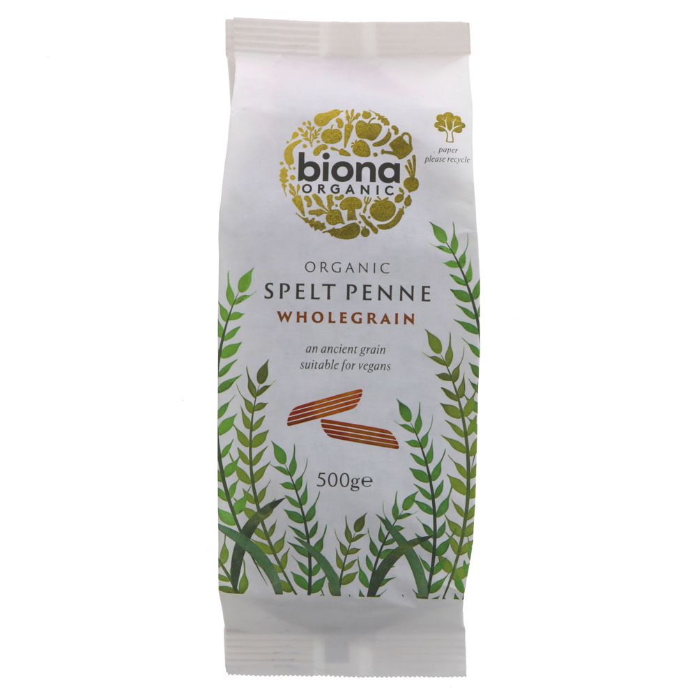 Org Wholegrain Spelt Penne-  500g