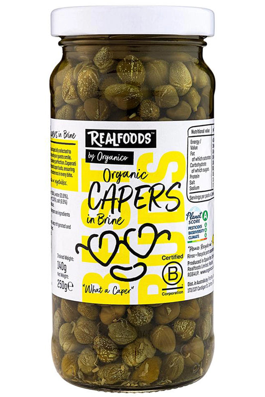 Organico Org Vegan Capers in Brine - 250g