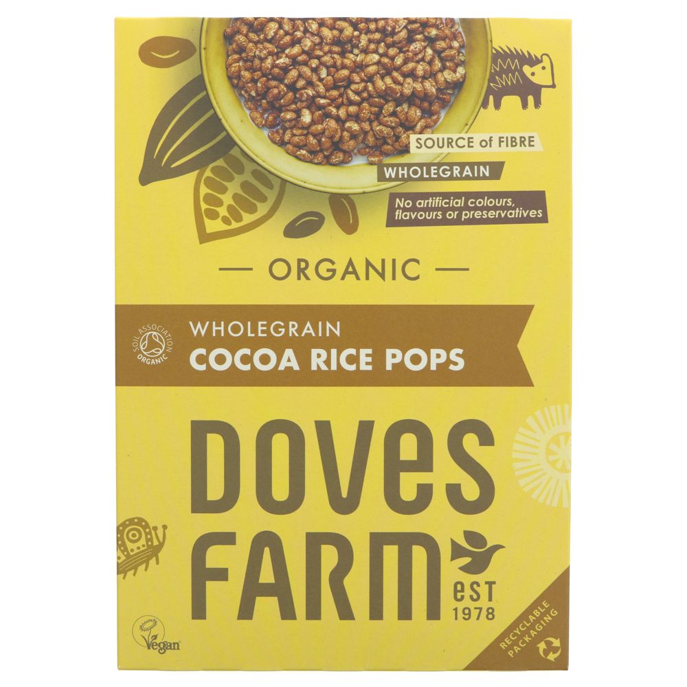 Org Wholegrain Cocoa Rice Pops - 300g