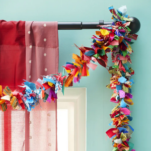 Recycled Sari Garland