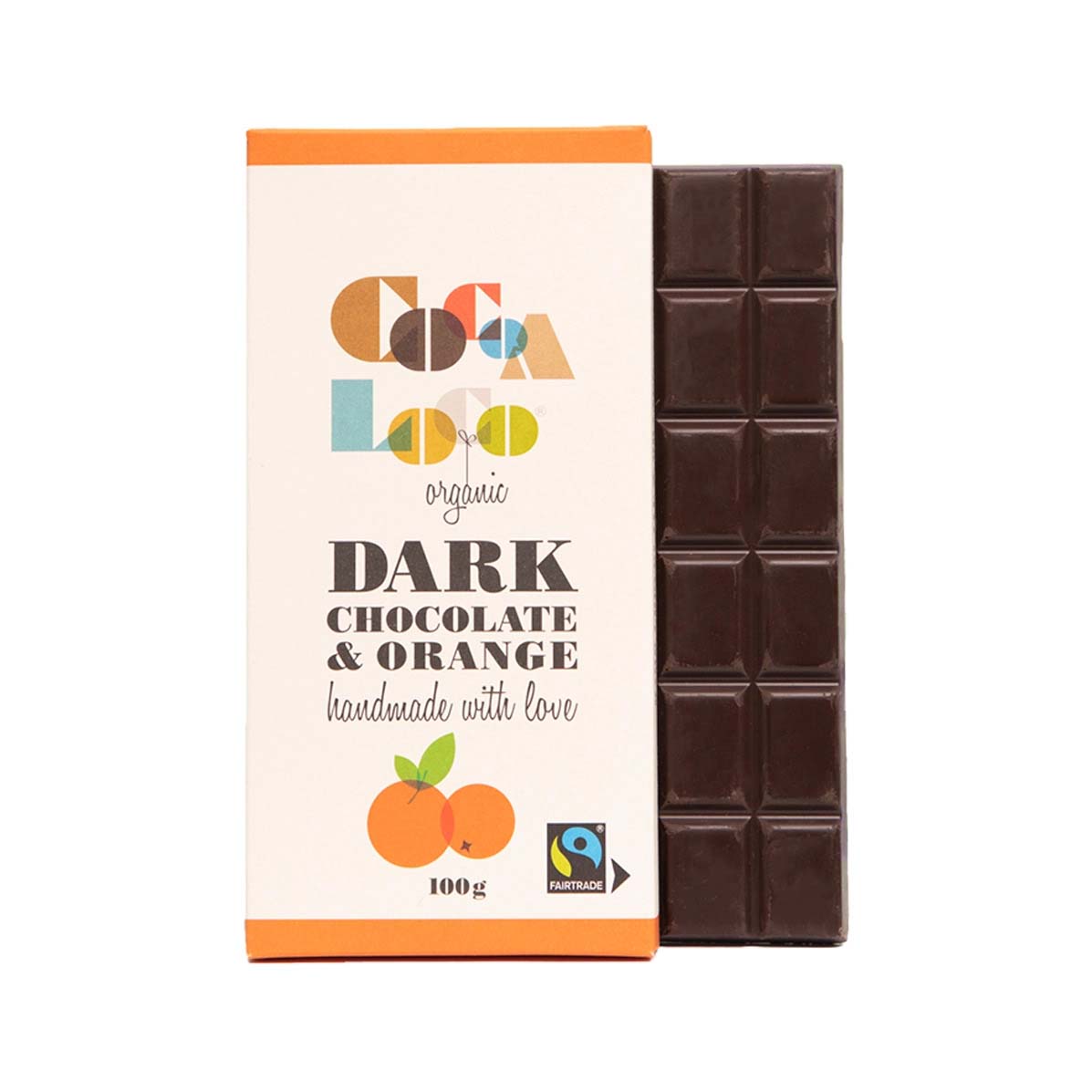 Cocoa Loco Dark Chocolate & Orange Bar - 100g