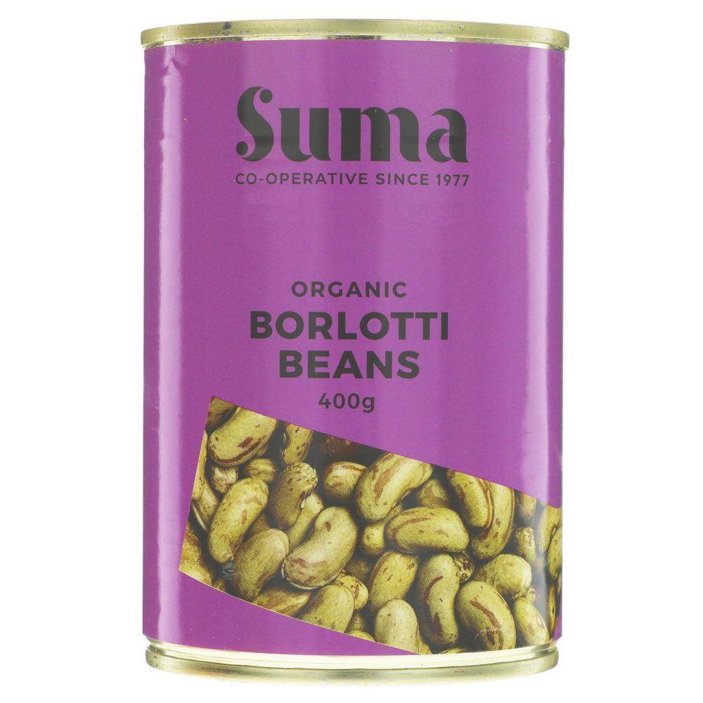 Org Vegan Borlotti Beans - 400g