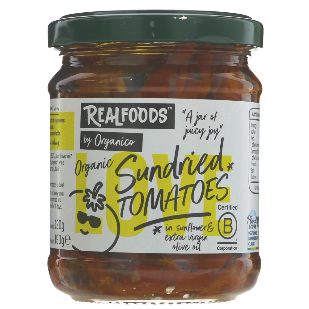 Org Vegan Sundried Tomatoes - 190g