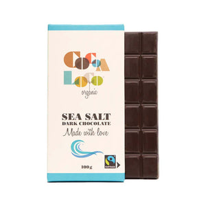 Cocoa Loco Sea Salt & Dark Chocolate Bar - 100g