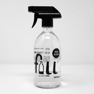 500ml Bottle Steel & Glass Clean - Geranium