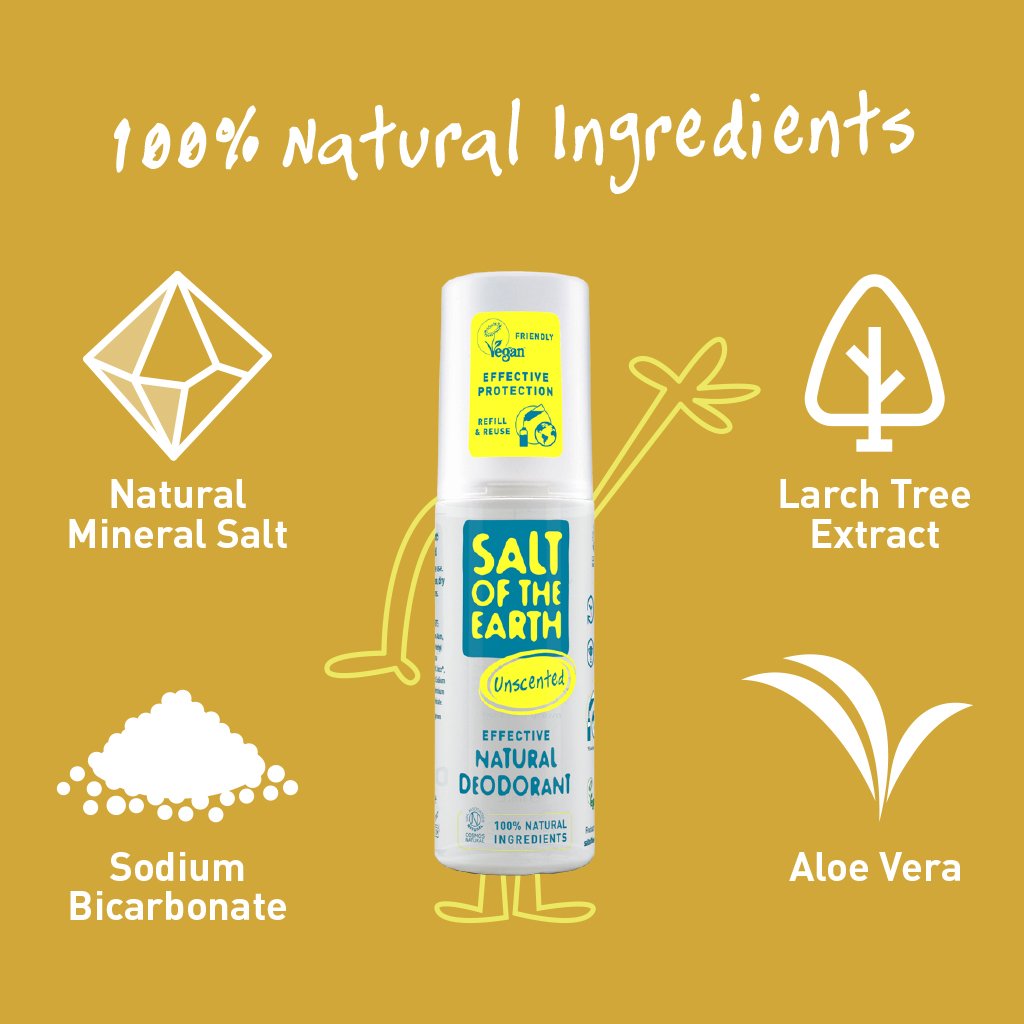 Salt of the Earth Natural Deodorant Spray Unscented