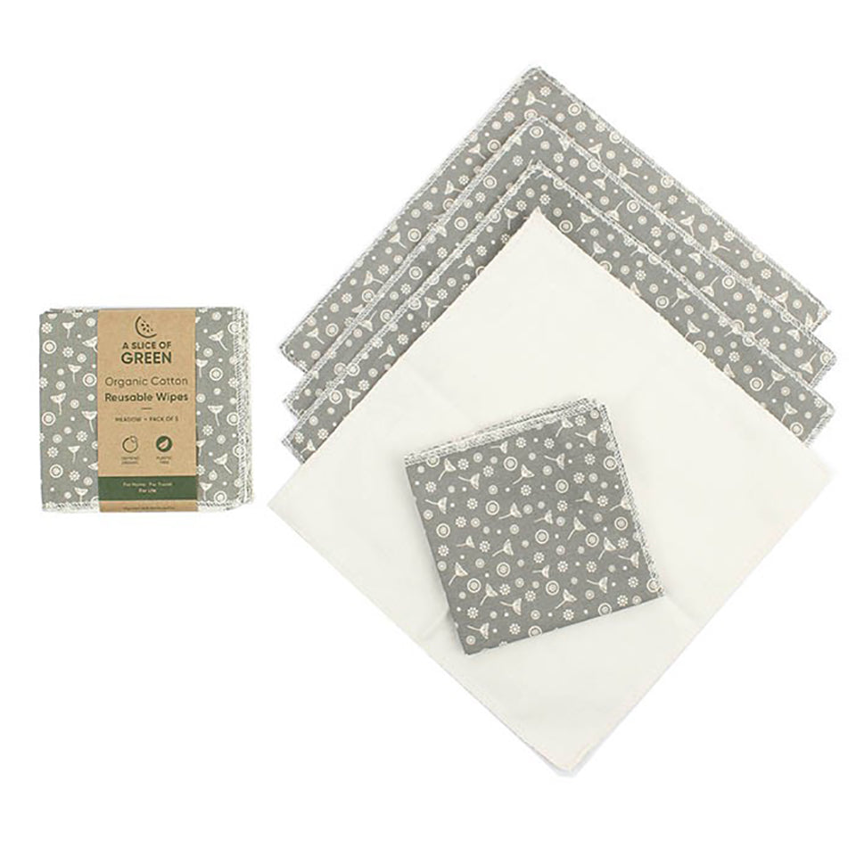 A Slice of Green Organic Cotton Reusable Wipes